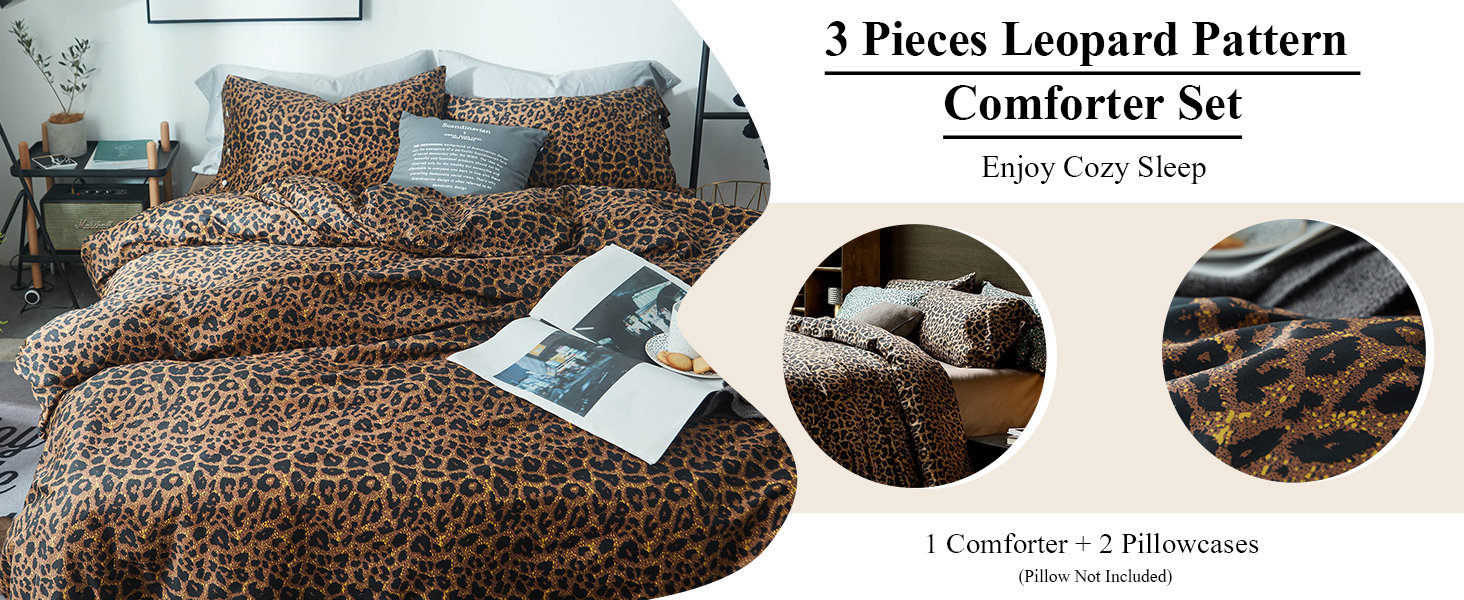 Leopard comforter 