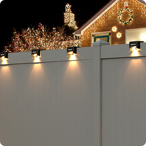 solar fence lights