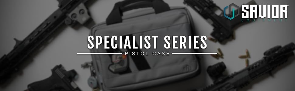 Savior Equipment Specialist Series Double Pistol Soft Case Range Bag Black Gray Green Tan MultiCam