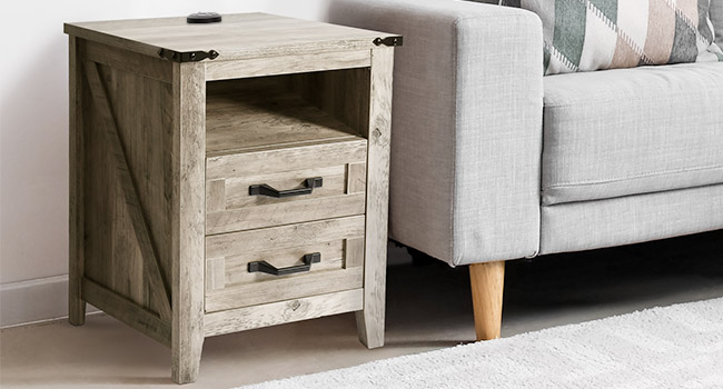 Nightstand with Charging Station
