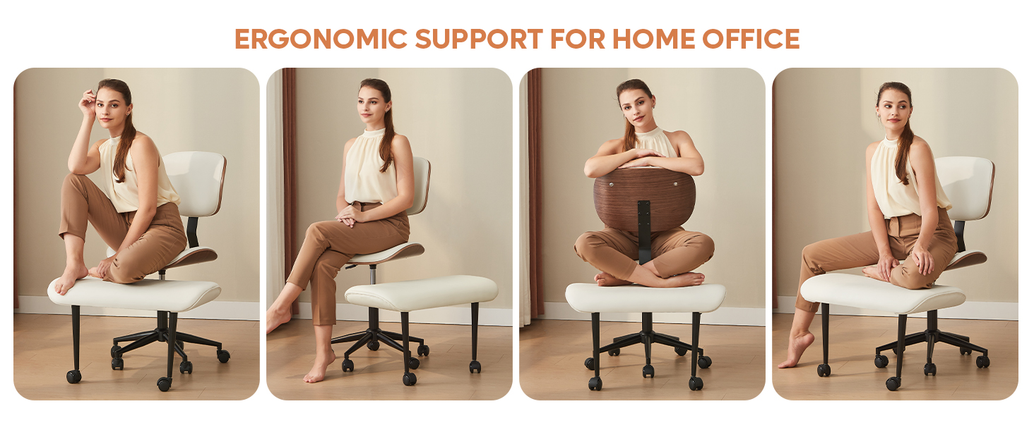 wide office chair cross legged