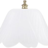 Aspen Creative 28003-15-2, Clip-on Tulip Shade in White Finish, 8" Diameter x 4" Height, 2 Pack - Image 3