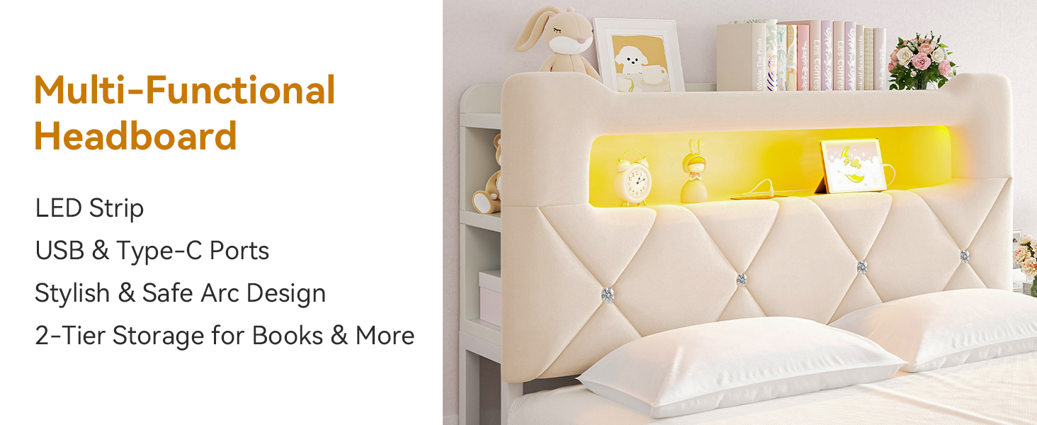 Bed Frame with Storage Drawer