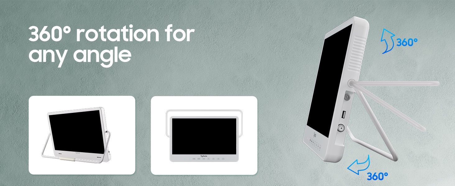 small TV with 360° rotation stand