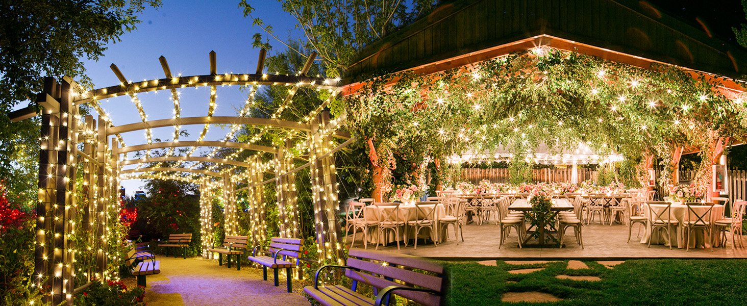 The waterproof led string lights plug in are perfect both for wedding and party decorations.