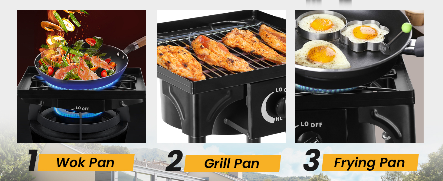 3-Burner Gas Stove