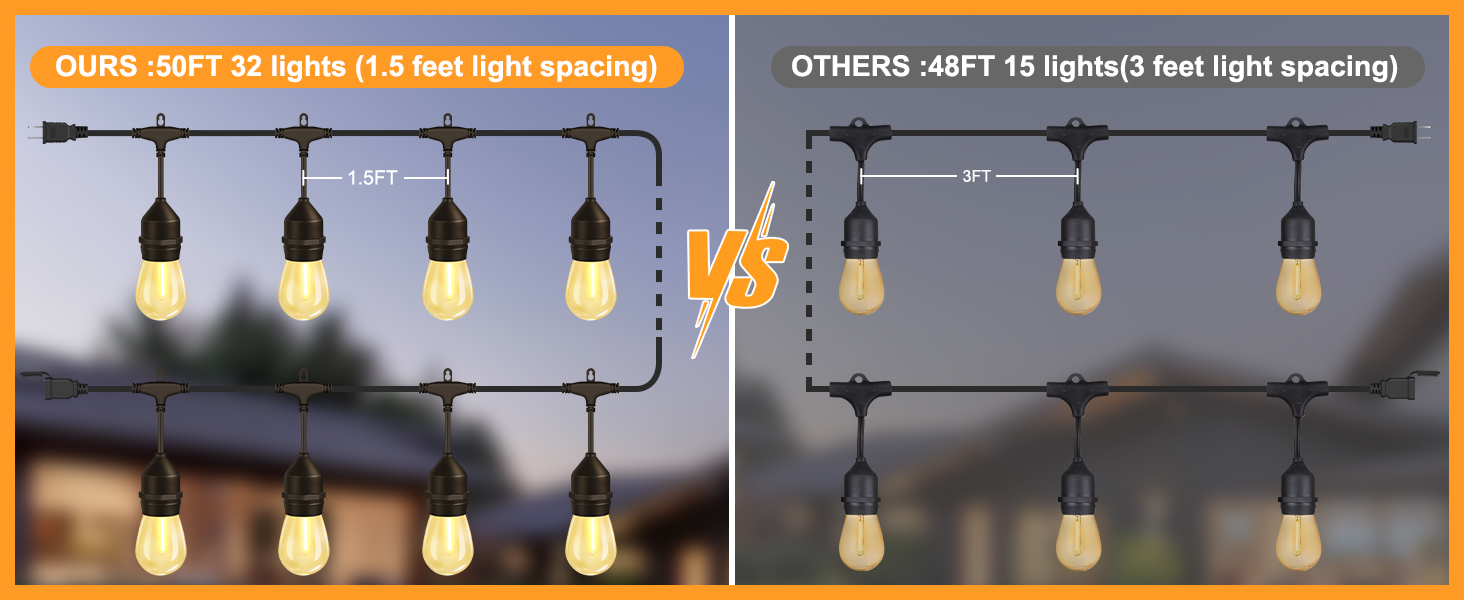 outdoor string lights
