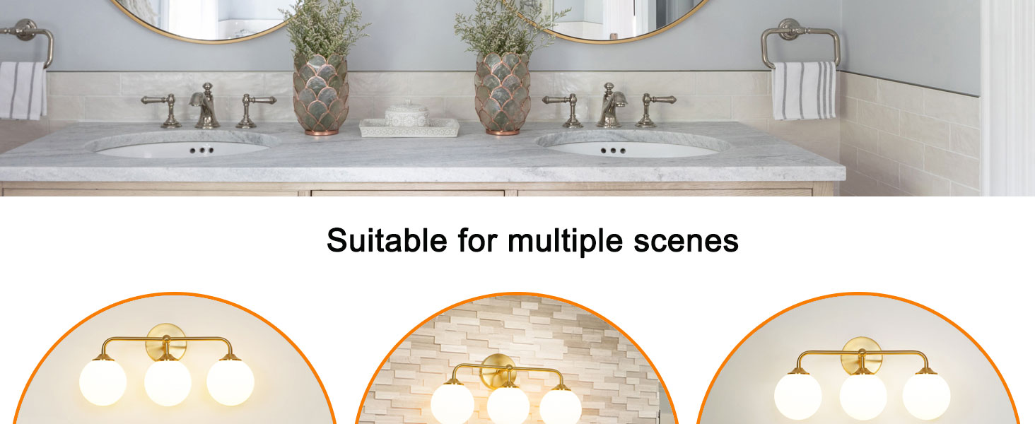 three light vanity fixture