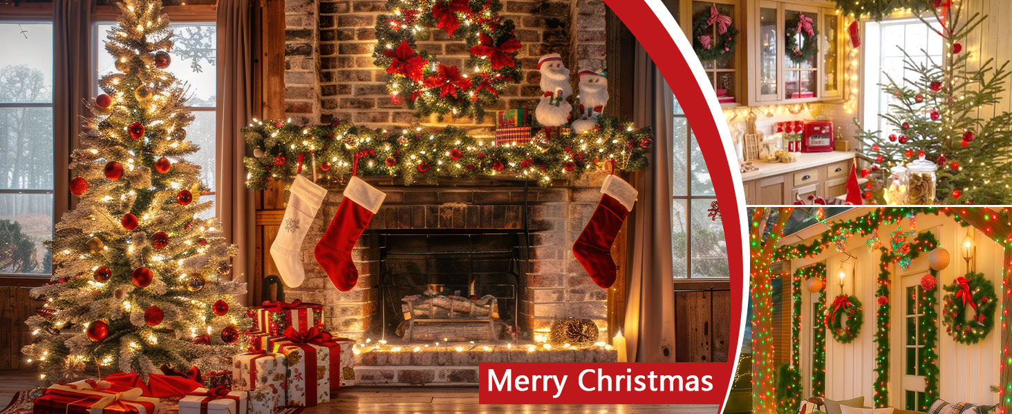 Christmas string lights decoration