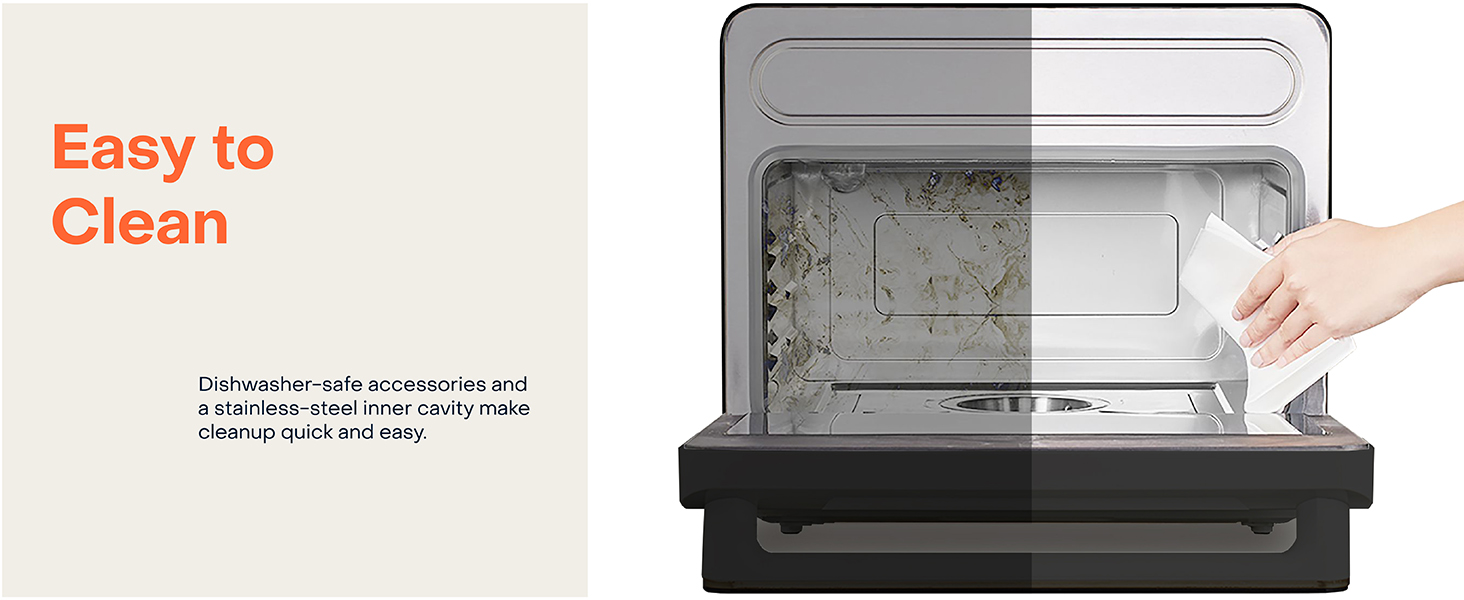 Convection Air Fryer, Countertop Oven for Baking, Roast, Steam, Dehydrate, Pizza