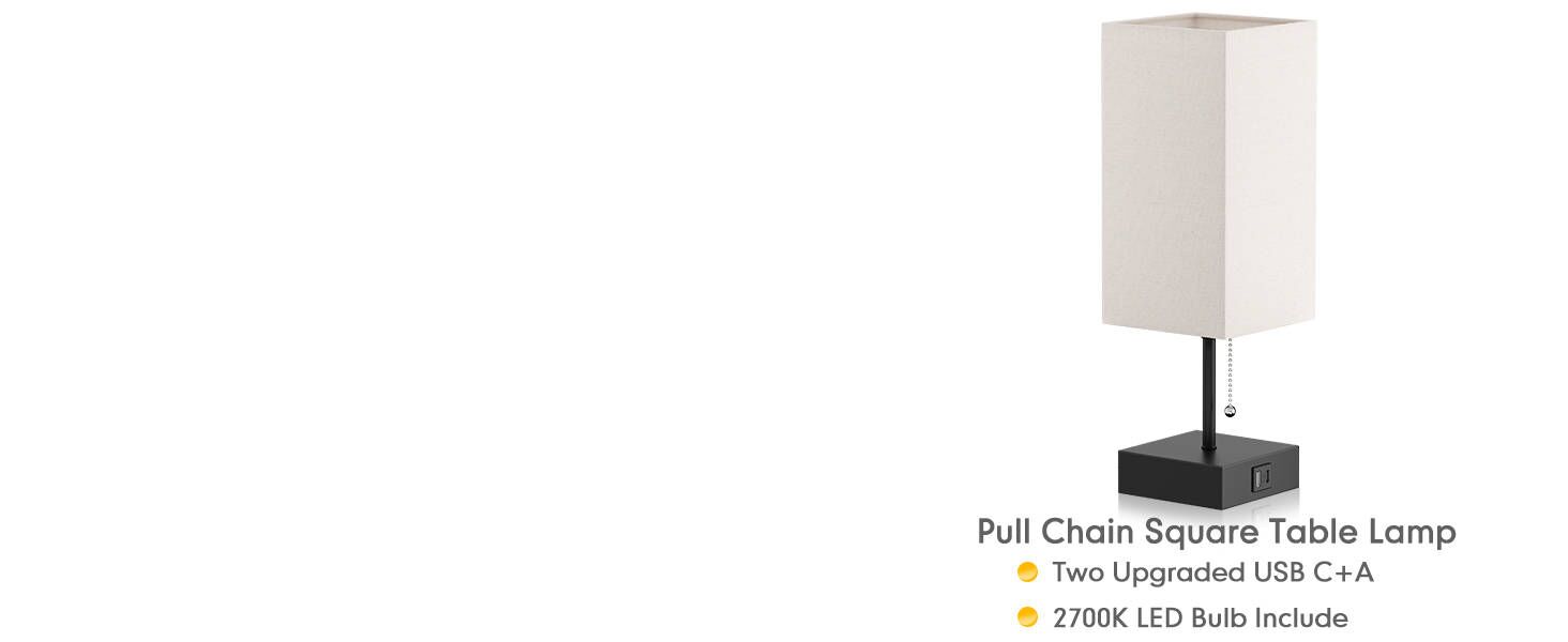 pull chain bedside tabel lamp