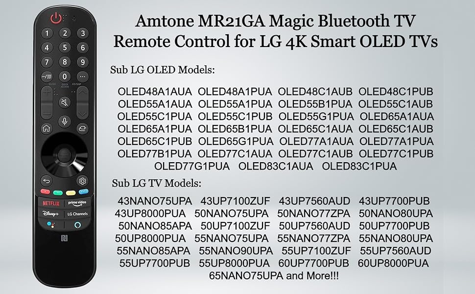 LG MR21GA Magic Remote Control for 4K Smart OLED TVs