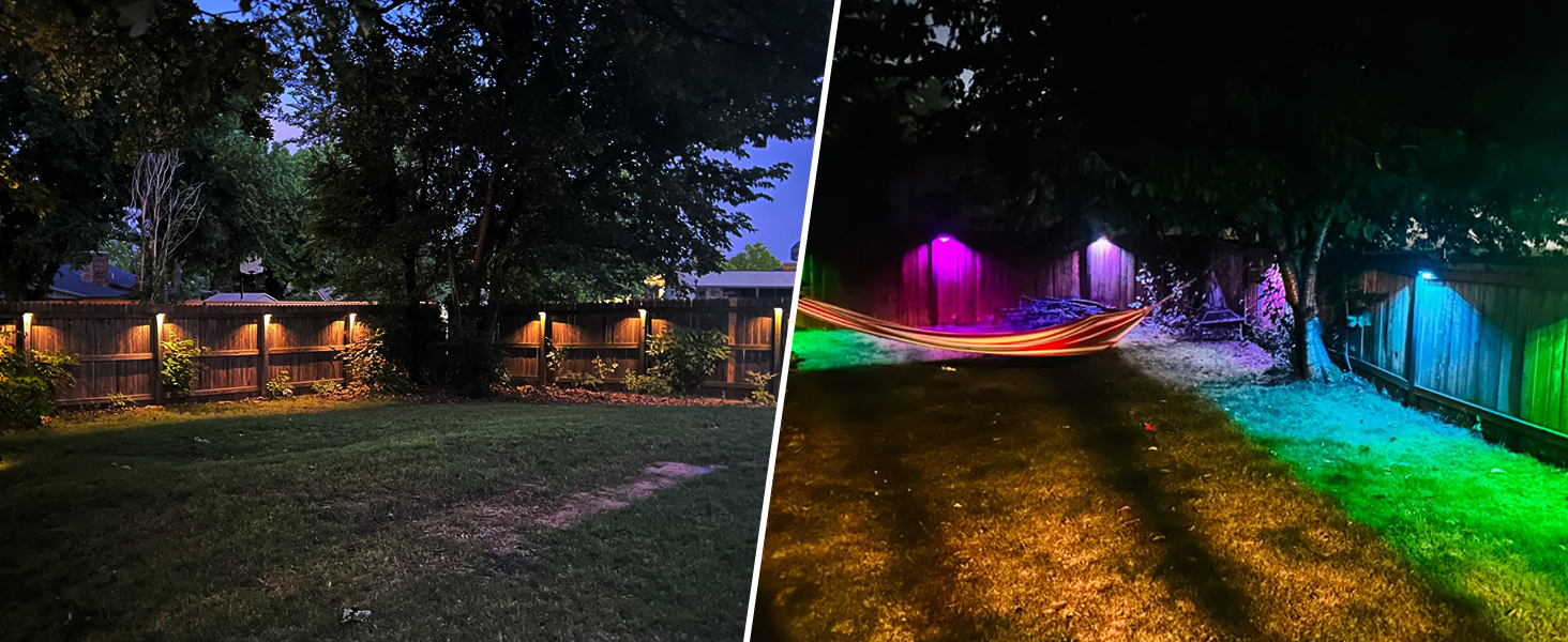 solar fence light