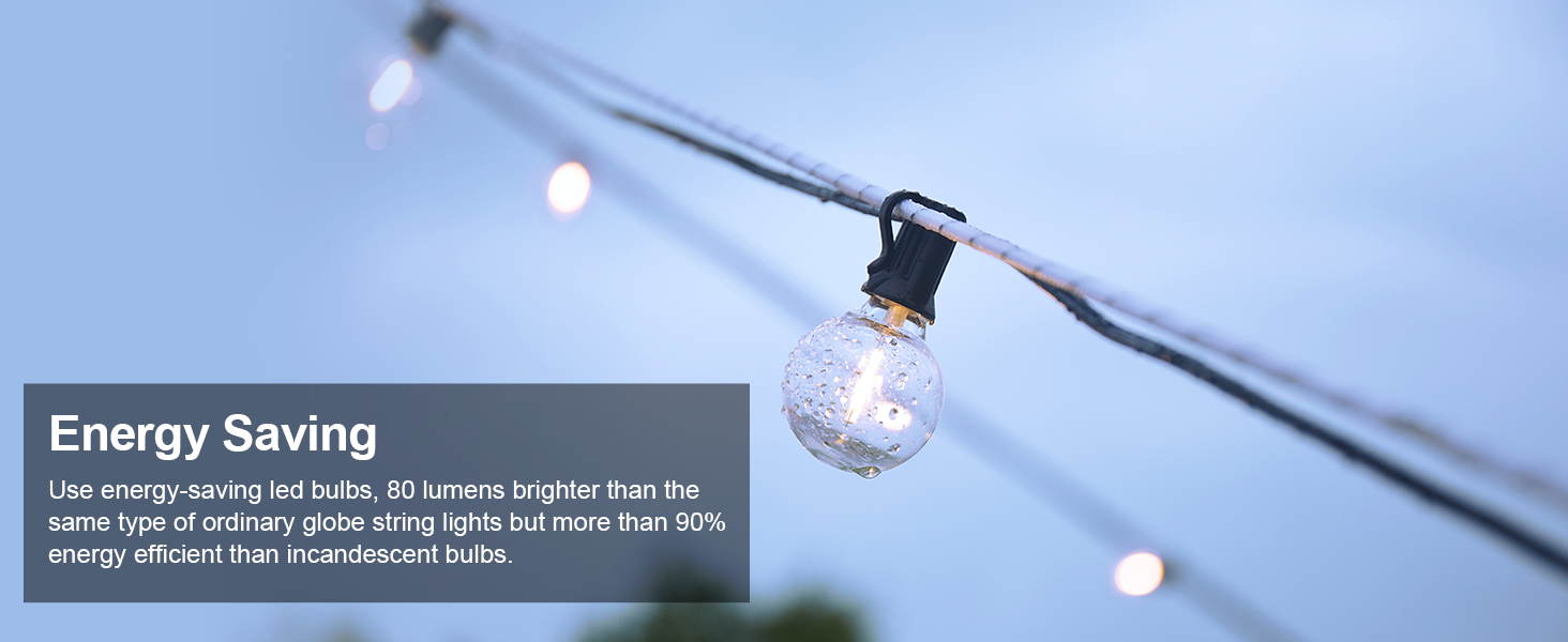 G40 LED string lights