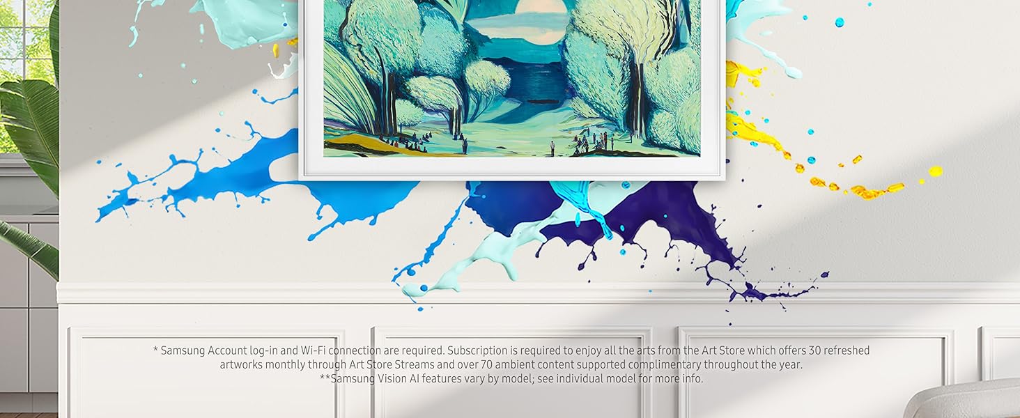 Samsung 43-Inch Class The Frame LS03F 4K QLED Smart TV (2025 Model) Modern Frame Design