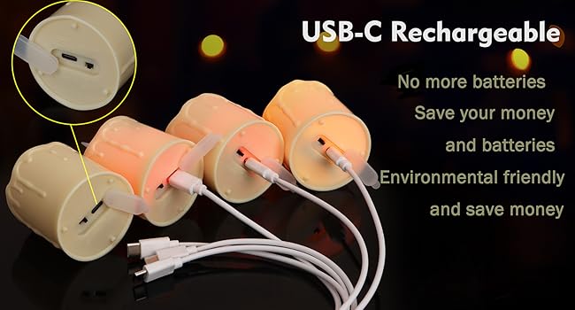 rechargeable votive candle