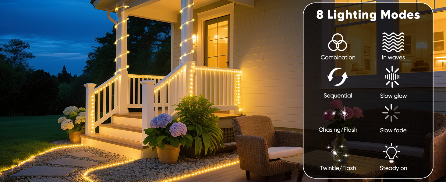 solar rope lights