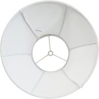Double White Lamp Shade Set of 2, TOOTOO STAR Large Barrel Lampshade for Floor Light and Table Lamp 6x12x8.5 inch, DIY Fabric Natural Linen Hand Crafted, Spider (White, 6x12x8.5 inch) - Image 7