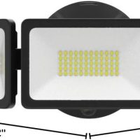 Onforu 55W LED Dusk to Dawn Flood Lights, 6000LM Black Exterior Security Outdoor Lighting,IP65 Waterproof Outdoor 3 Adjustable Heads Photocell Light Fixture,6500K Floodlight for Garage,Patio,Yard - Image 10