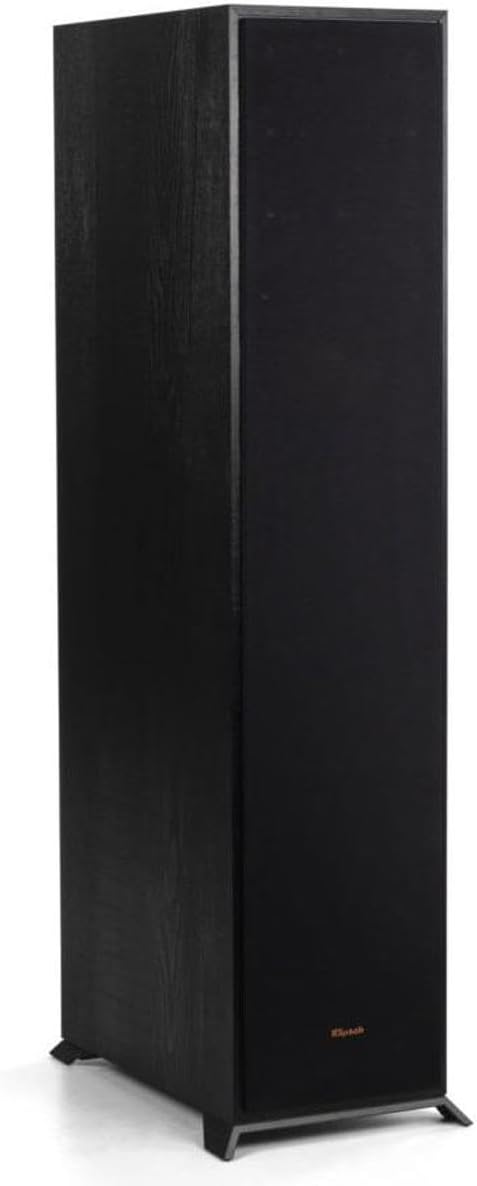 Klipsch Reference R-610F 5.0 Home Theater Pack, 2X R-610F Floorstanding Speakers + Pair, R-41M Bookshelf Home Speakers, R-52C Center Channel Home Speaker, Black - Image 5