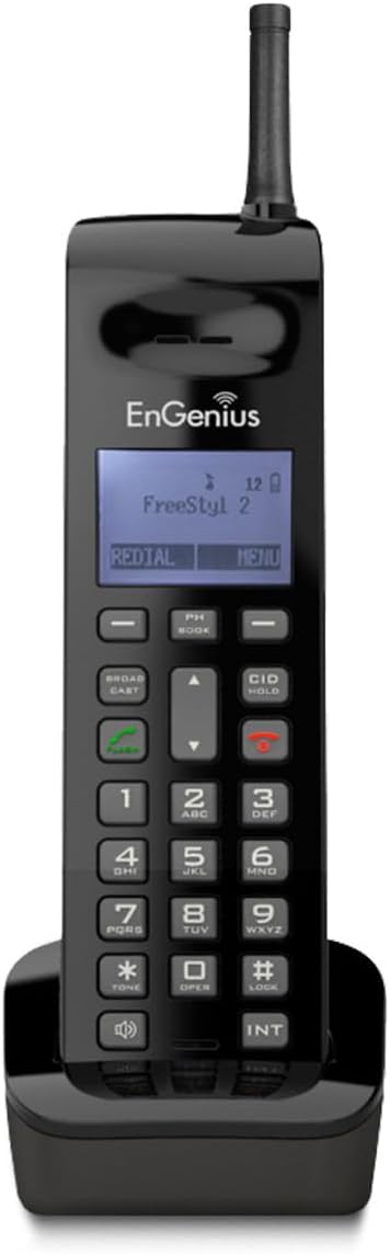 EnGenius FreeStyl 2, Extreme Long Range, Expandable up to (9) Handsets, 900 MHz, Analog Cordless Phone with 2-Way Radio for Broadcast/Intercom, Coverage up to 100,000 sq ft, Built-in RSSI Tools… - Image 7
