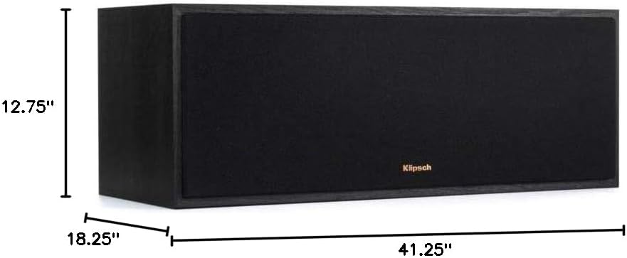 Klipsch Reference R-610F 5.0 Home Theater Pack, 2X R-610F Floorstanding Speakers + Pair, R-41M Bookshelf Home Speakers, R-52C Center Channel Home Speaker, Black - Image 9