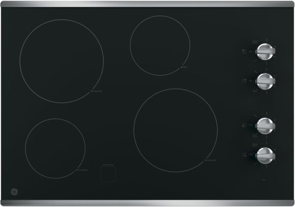 GE® 30" Built-In Knob Control Electric Cooktop
