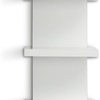 5 Tier Wall Shelves White, Vertical Column Shelf Floating Storage Home Decor Organizer Tall Tower Design Utility Shelving Bedroom Living Room, 30.7, 31 - Image 8