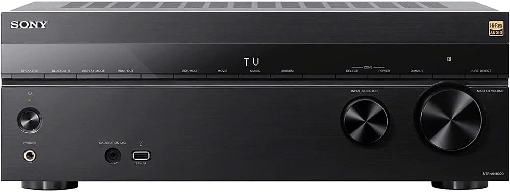 Sony STR-AN1000 7.2 Channel Home Theater 8K A/V Receiver Bundle with 26 Month CPS Extended Protection Pack - Image 2