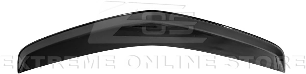 for 2016-2019 Cadillac CTS-V Models | Carbon Package Style ABS Plastic - Painted Glossy Black Rear Bumper Trunk Lid Wing Spoiler SPOILER-113-V2-ABS - Image 8