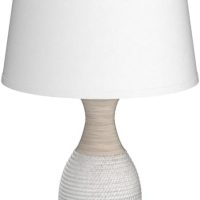 PARTPHONER Table Lamps Set of 2, Bedside Touch Lamp with USB C+A Charging Ports, Side Table Lamp with White Fabric Shade (LED Bulbs Included) - Image 4