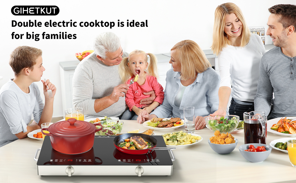 2 burner Electric cooktop