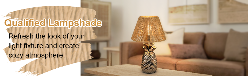 small woven lamp shade