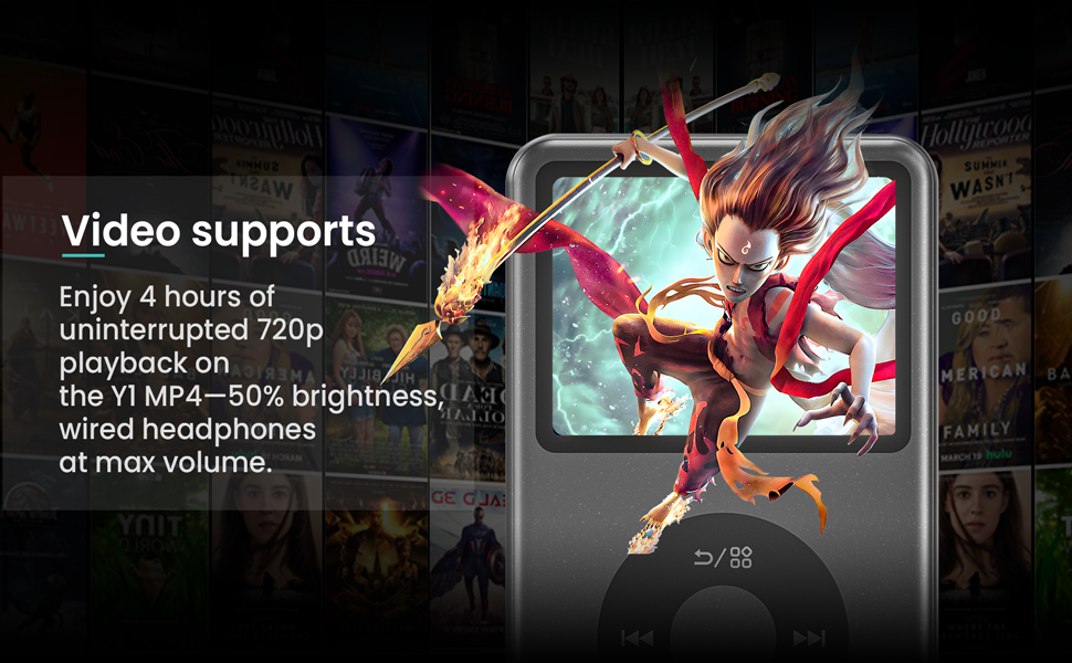 mp3 player with video mp4 digital music player with bluetooth