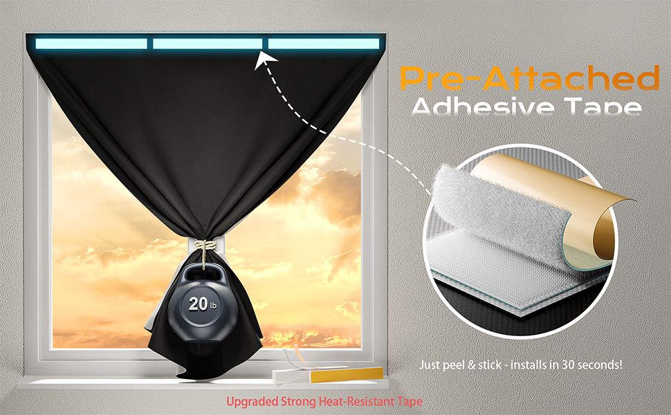 Pre-Attached Adhesive Tape