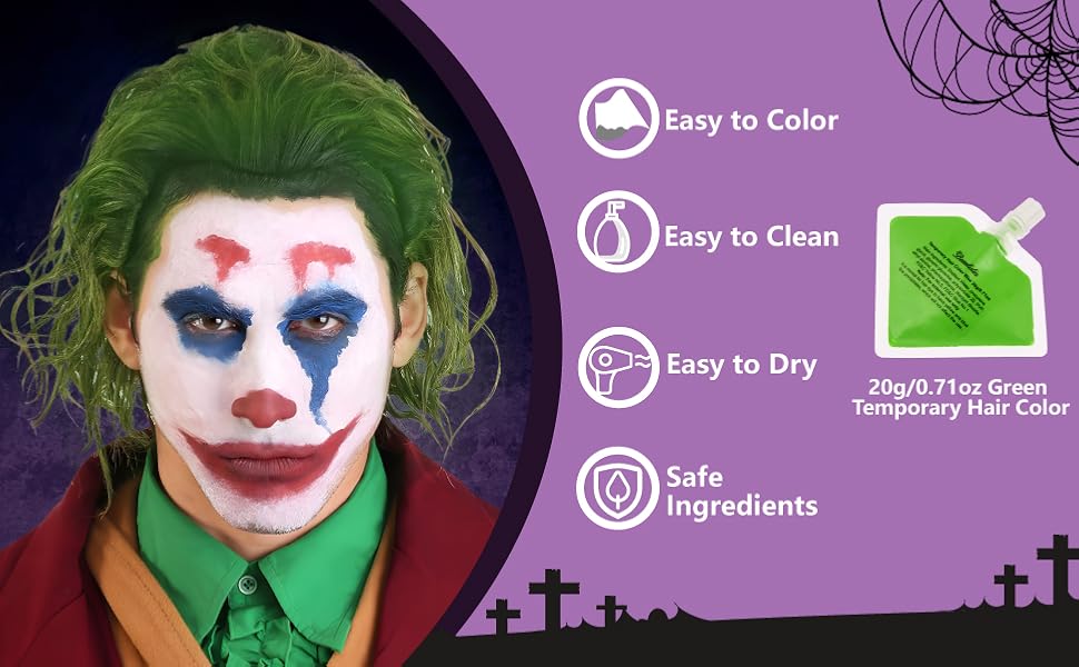 Halloween Joker Clown Makeup Kit