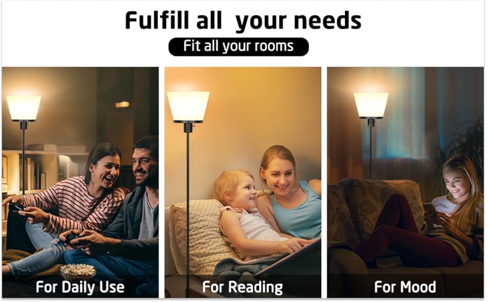 Floor Lamp for Living Room Reading