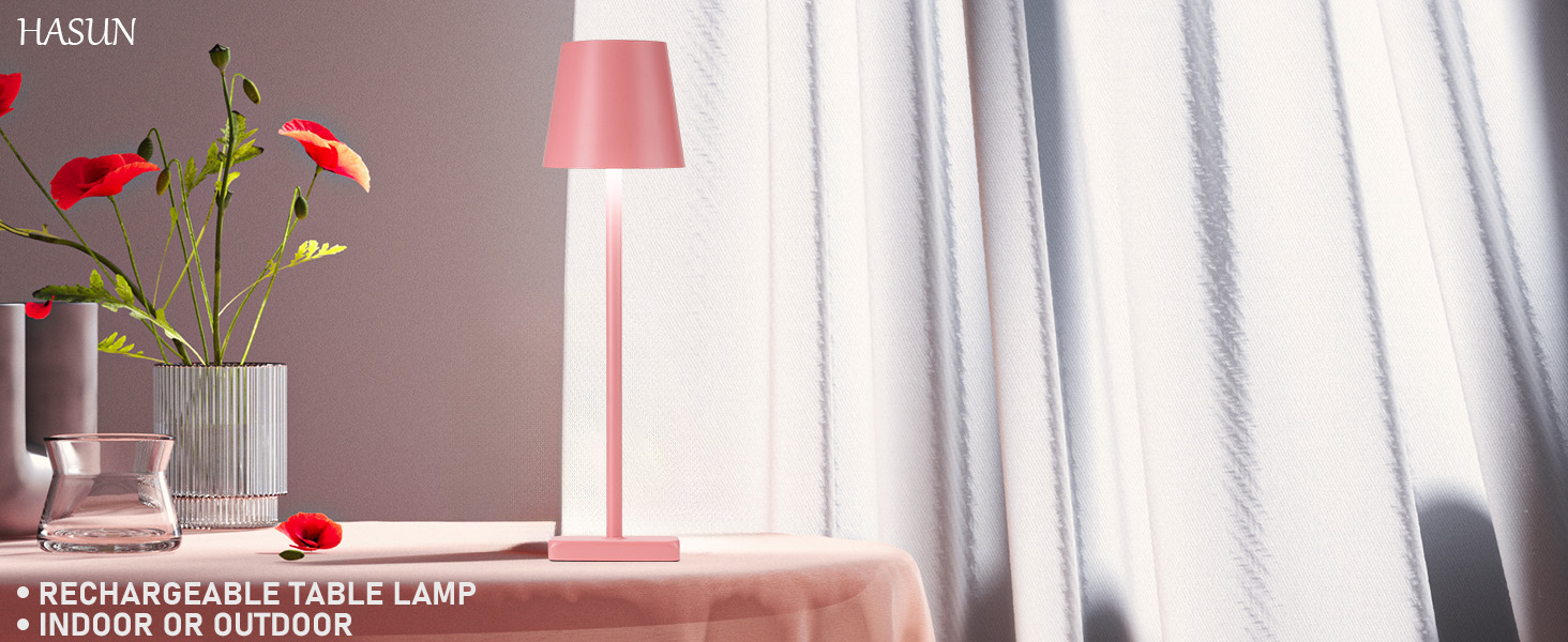 HASUN Cordless Rechargeable Table Lamp