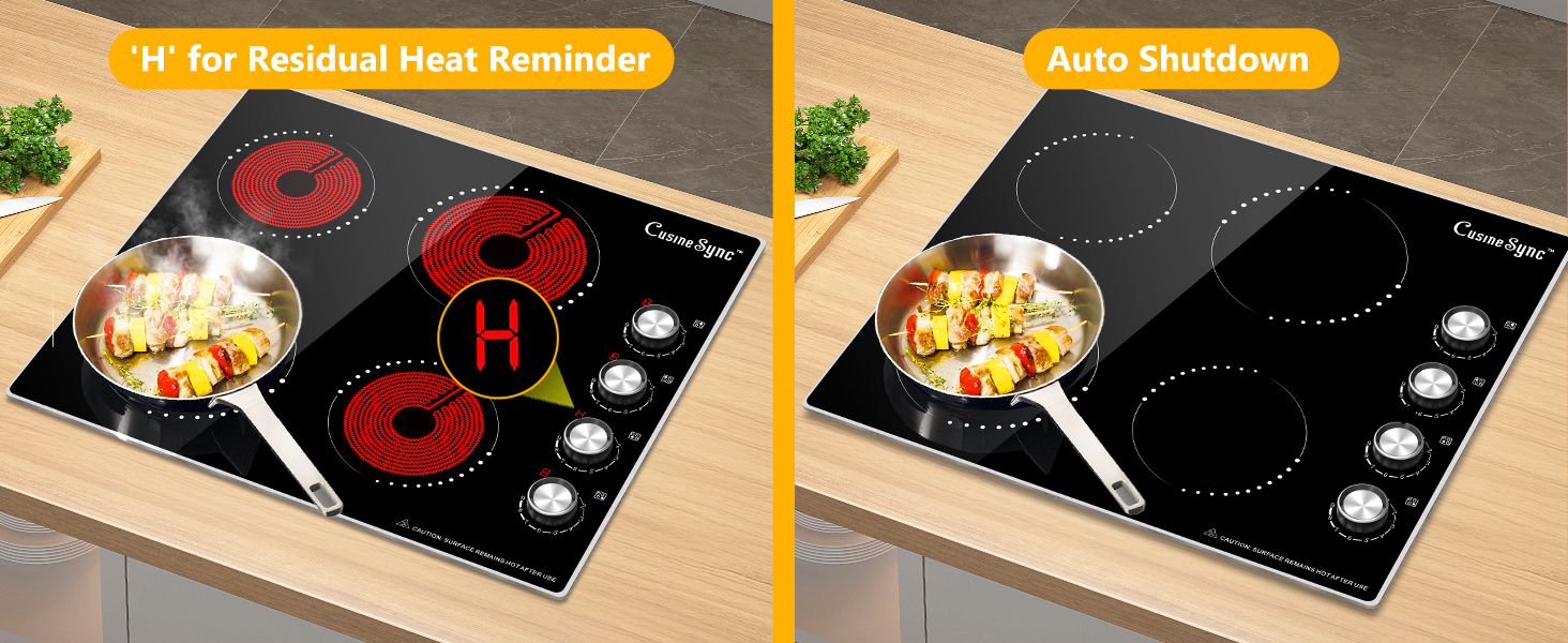 Residual Heat Reminder Auto Shutdown