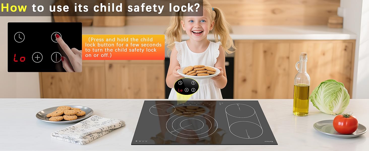 electric cooktop 4 burners