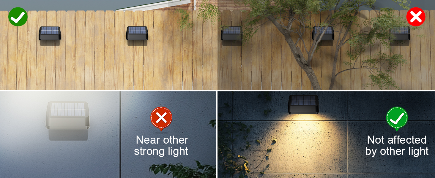 solar fence light