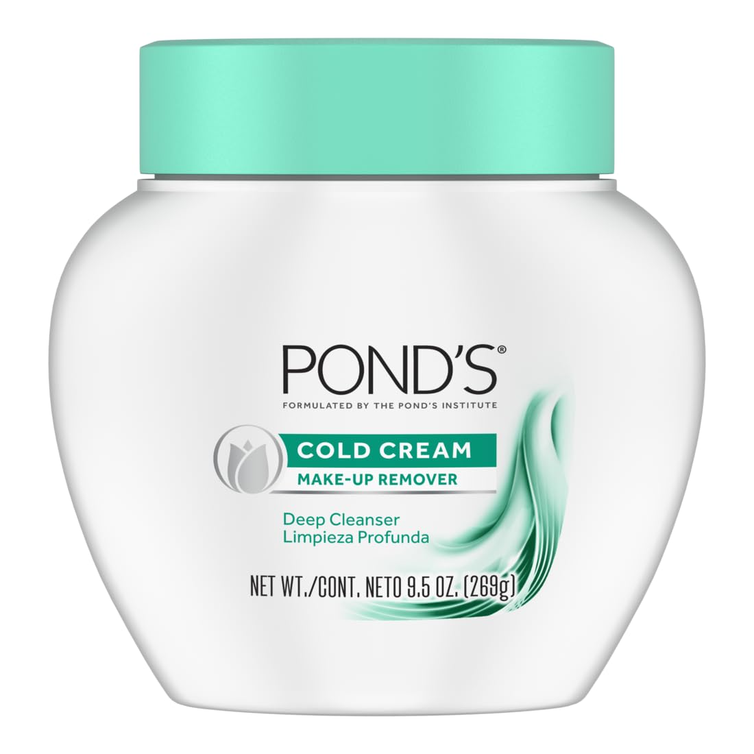 POND'S Cold Face Cream, Skin Care Facial Cleanser for All Skin Types, Deep Moisturizing Face Wash & Makeup Remover, 9.5 oz, 3 Pack - Image 2