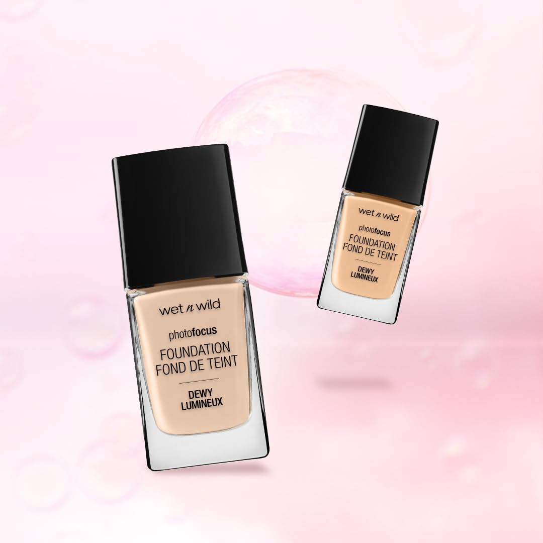 wet n wild Photo Focus Dewy Liquid Foundation Makeup, Soft Beige (Packaging May vary) - Image 5