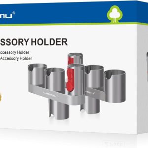 LANMU Accessory Holder Compatible with Dyson V15 V12 V11 V10 V8 V7 Outsize Gen5 G5 Cordless Stick Vacuum, No-Drilling Docking Station Attachments Organizer Accessories Storage Rack
