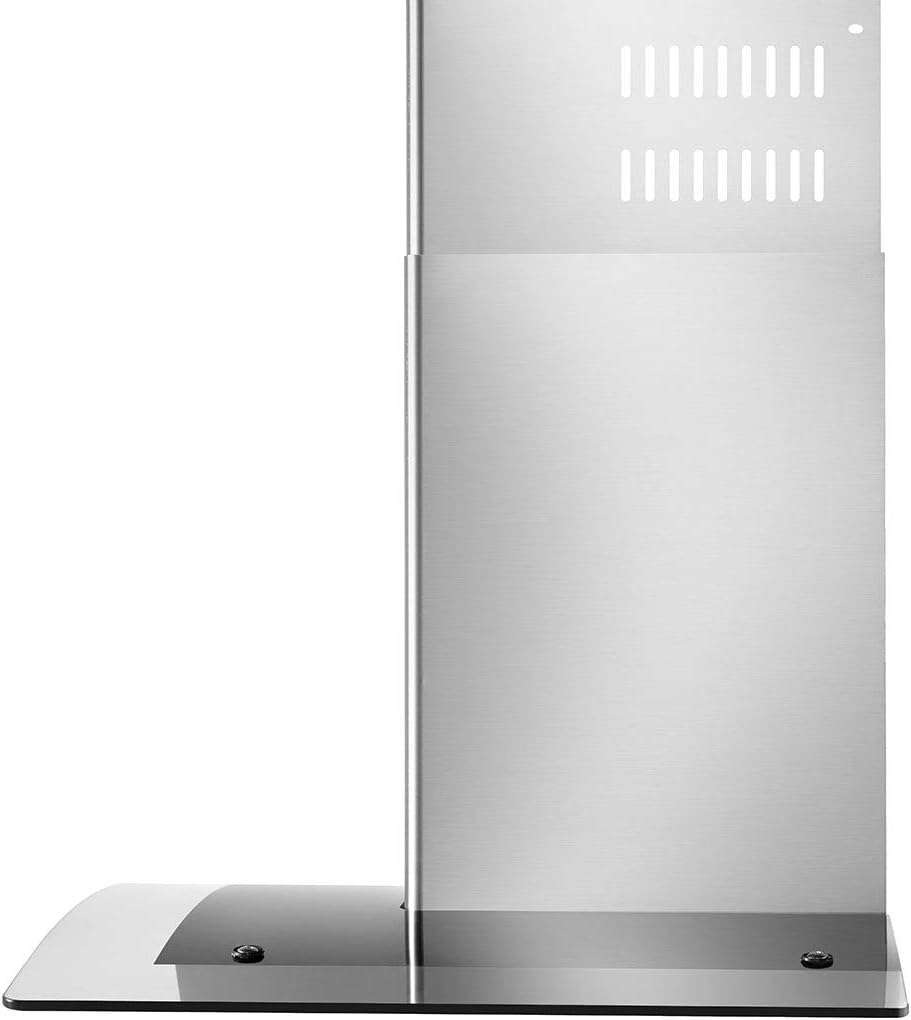 Empava Wall Mount Range Hood 30 Inch, Ducted/Ductless Kitchen Exhaust Stove Vent with Modern Style, 400CFM, 3-Speed, Touch Control, Timer, LED Lights, Stainless Steel (Charcoal-Filter Sold Separately) - Image 3