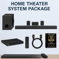 LG SQC4RKIT1 4.1 Channel Home Theatre Soundbar System, Wireless Subwoofer & Rear Speakers, Dolby Digital, Bluetooth - Image 2