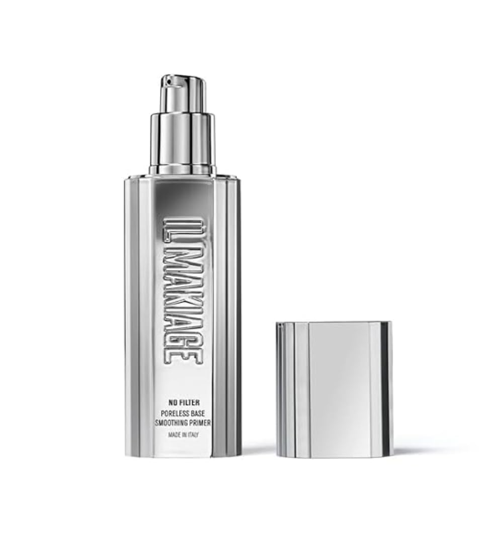 Il Makiage No Filter Poreless Base Smoothing Primer - 30ml / 1.0 fl oz Perfecting Primer for Pores, Flawless Finish, Long-Lasting Makeup Base, White