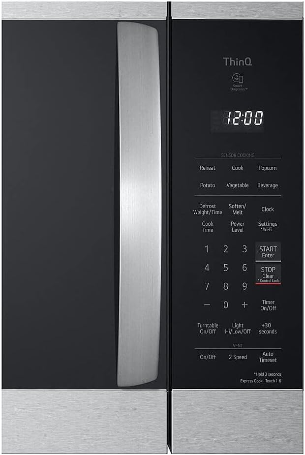 LG MVEM1825F Microwave, PrintProof Stainless Steel - Image 4
