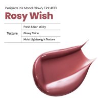 Peripera Ink Mood Glowy Tint | Lip-Plumping, Naturally Moisturizing, Lightweight, Glow-Boosting, Long-Lasting, Comfortable, Non-Sticky, Mask Friendly, No White Film 033 ROSY WISH - Image 5