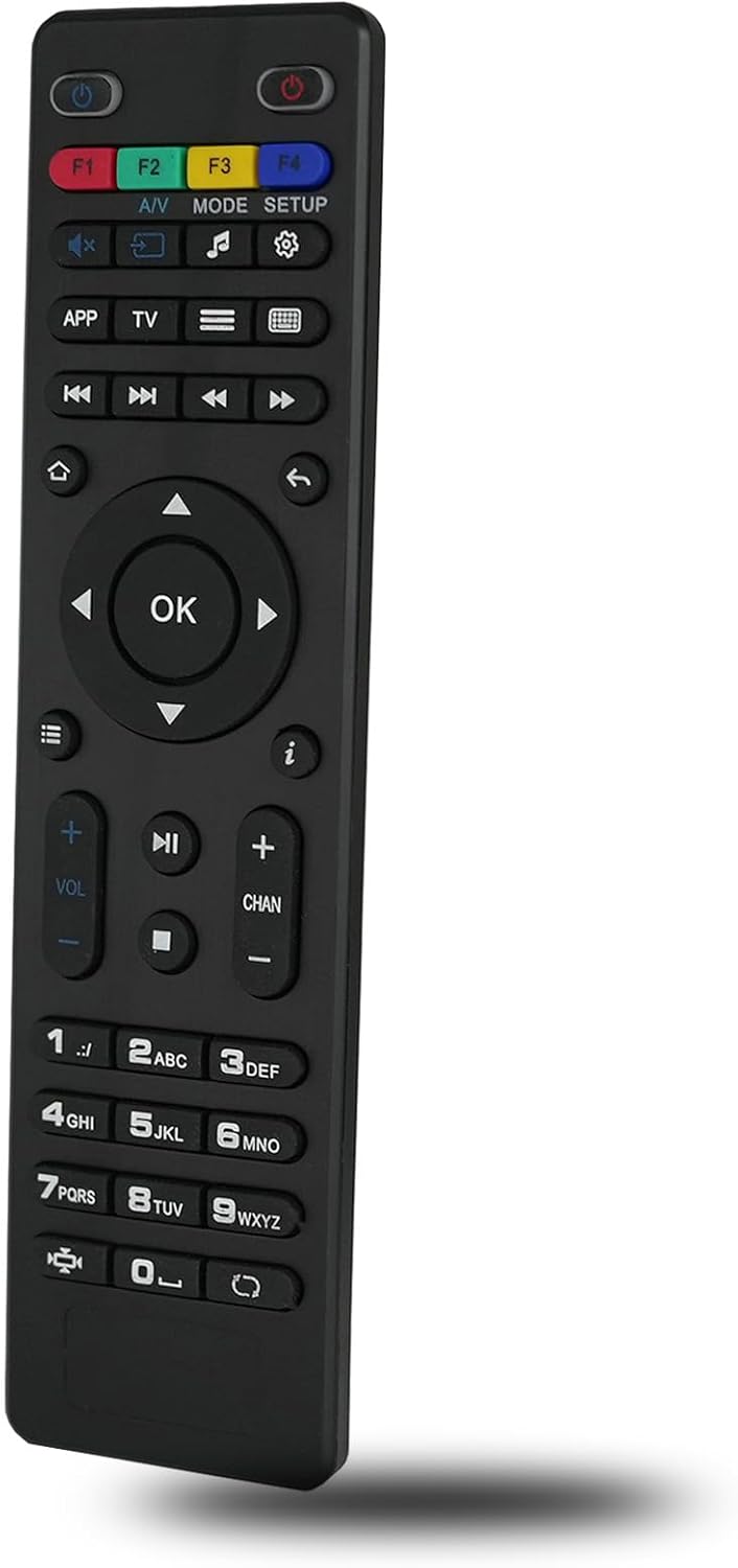 Replacement Remote Control for MAG 254/255 Streaming Media Player Multipurpose Replacement Part Linux System OTT IPTV Set Top Box, Black